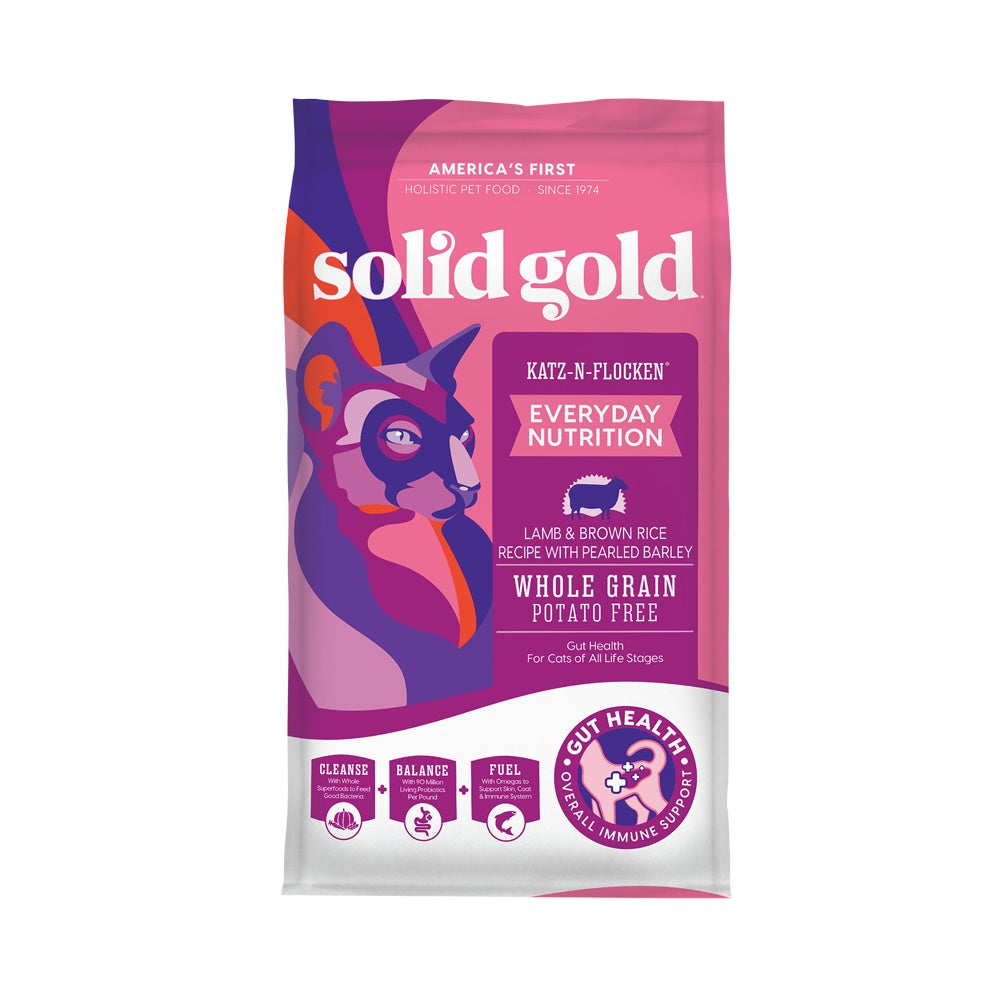 Solid Gold Katz-N-Flocken™ With Lamb & Brown Rice Recipe with Pearled Barley 12lbs