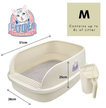 CATIDEA Litter Box - Big Bread Litter Guard Bin Size M/ 8L