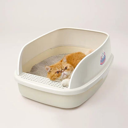 CATIDEA Litter Box - Big Bread Litter Guard Bin Cream Size XL/ 15L