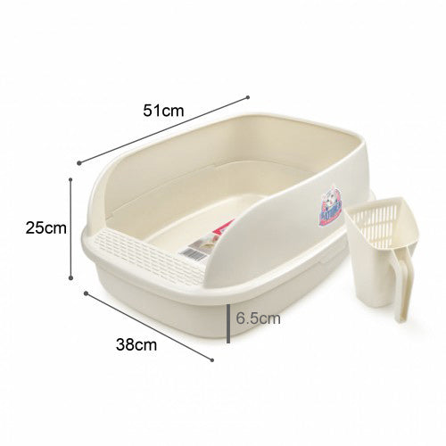 CATIDEA Litter Box - Big Bread Litter Guard Bin Size M/ 8L