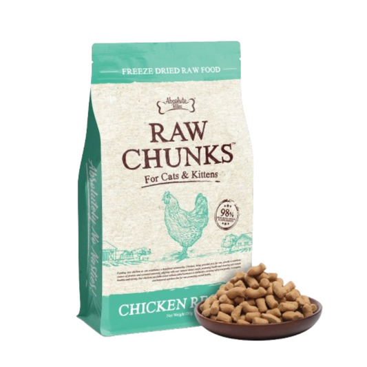 Absolute Bites Cats & Kitten Freeze Dried Raw Chunks Chicken 150g