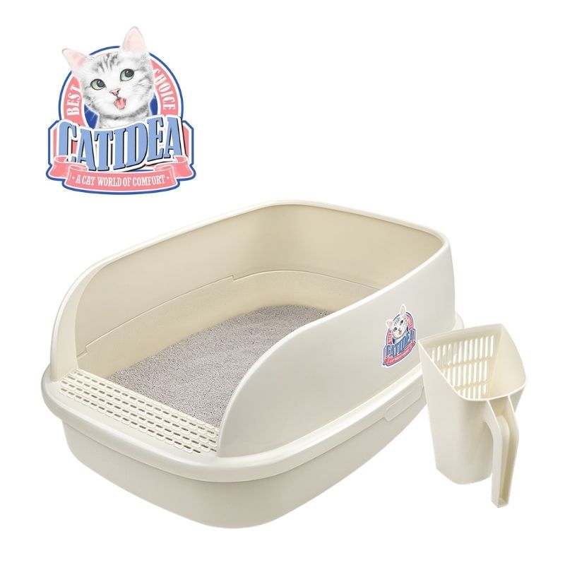 CATIDEA Litter Box - Big Bread Litter Guard Bin Size M/ 8L