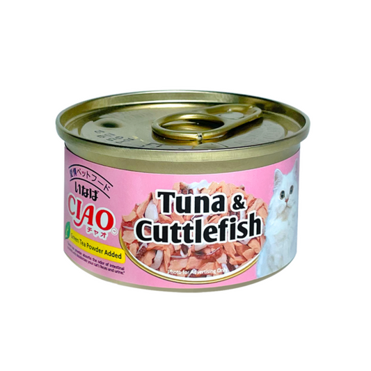 [1 Carton] Ciao Can White Meat Tuna with Cuttlefish in Jelly 75g x 24