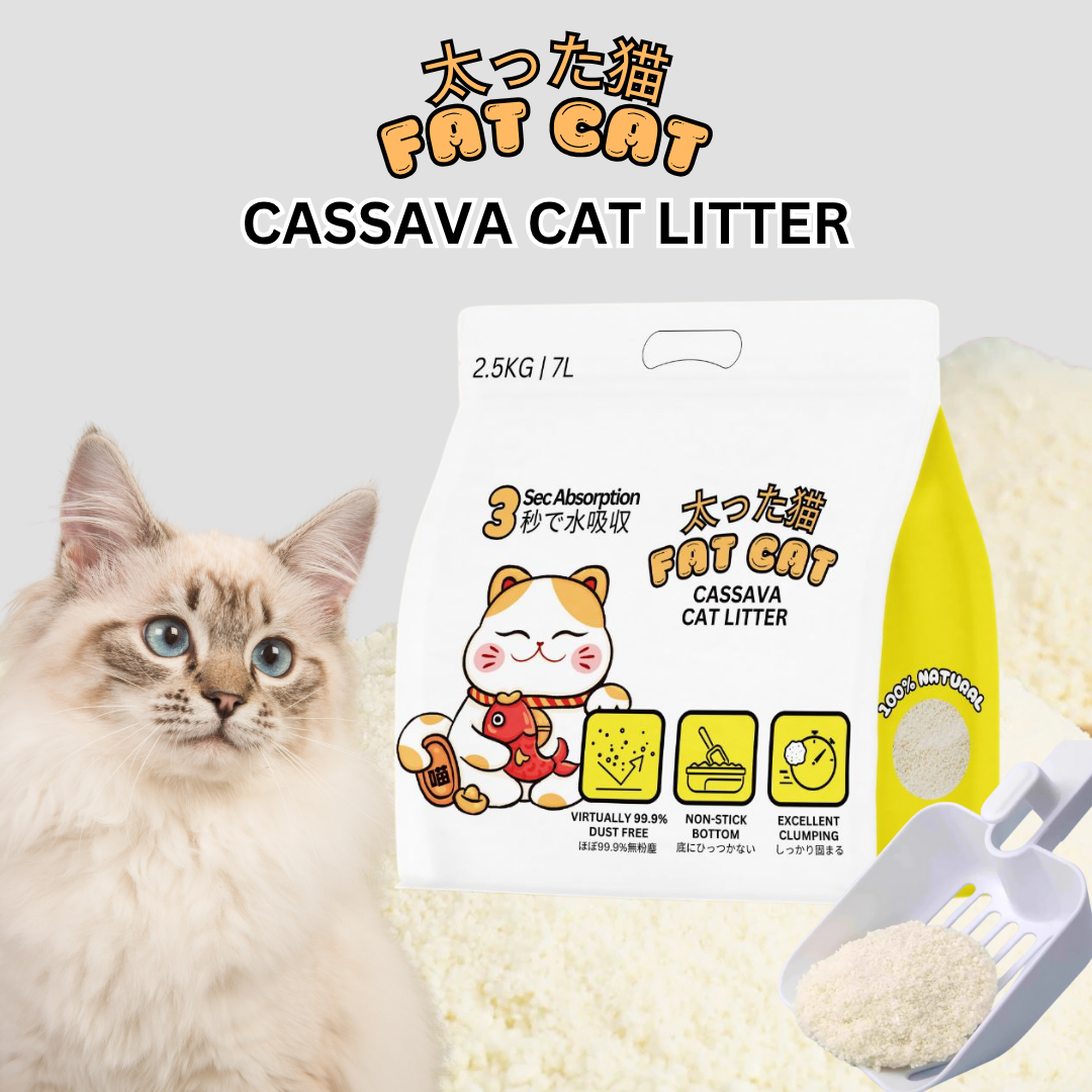 Fat Cat Cassava Cat Litter 2.5kg 7L Bag
