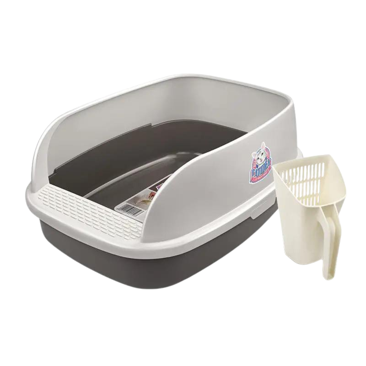 CATIDEA Big Bread Litter Guard Bin Grey Size XL 15L