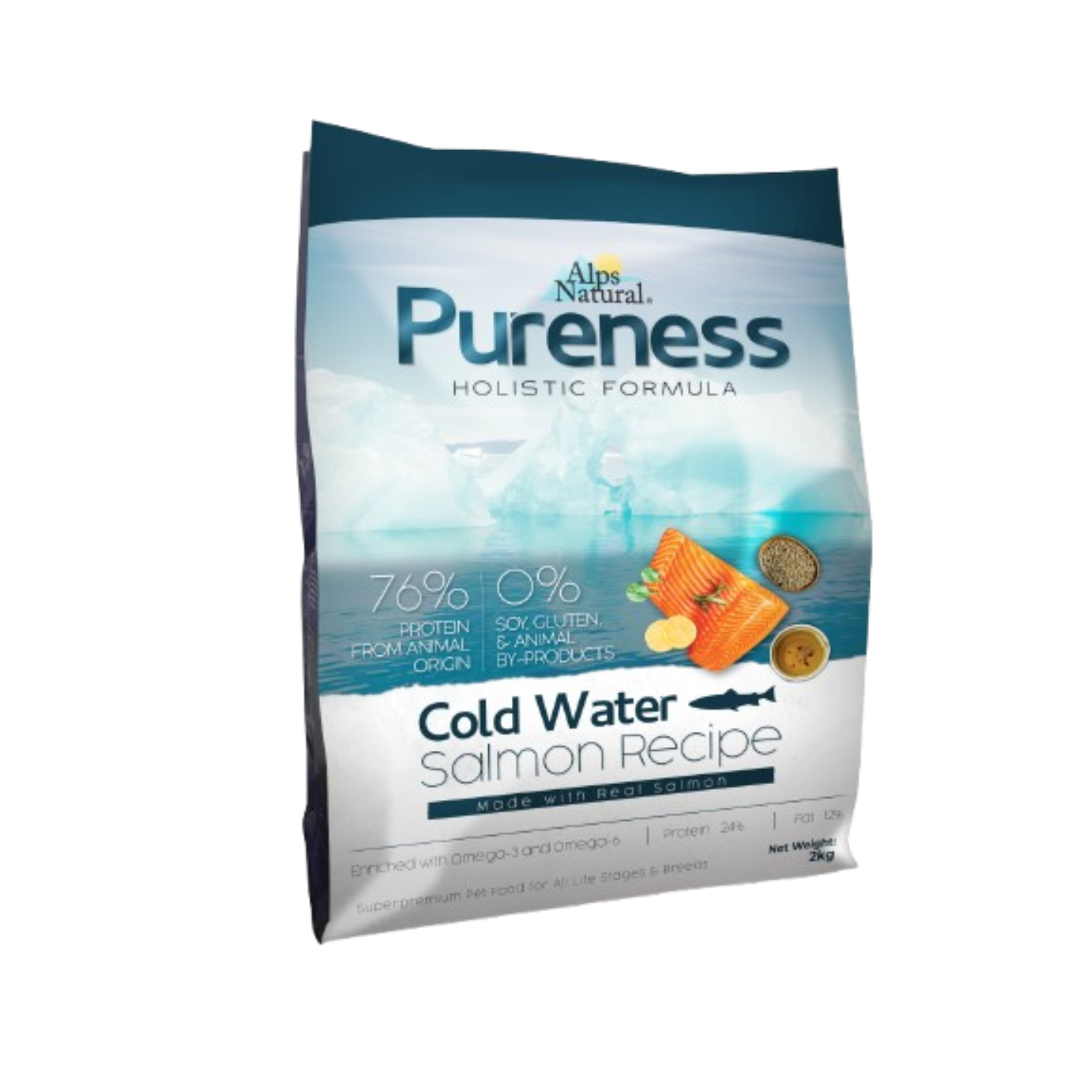 Alps Natural Pureness Holistic Cold Water Salmon Dry Dog Food 2kg