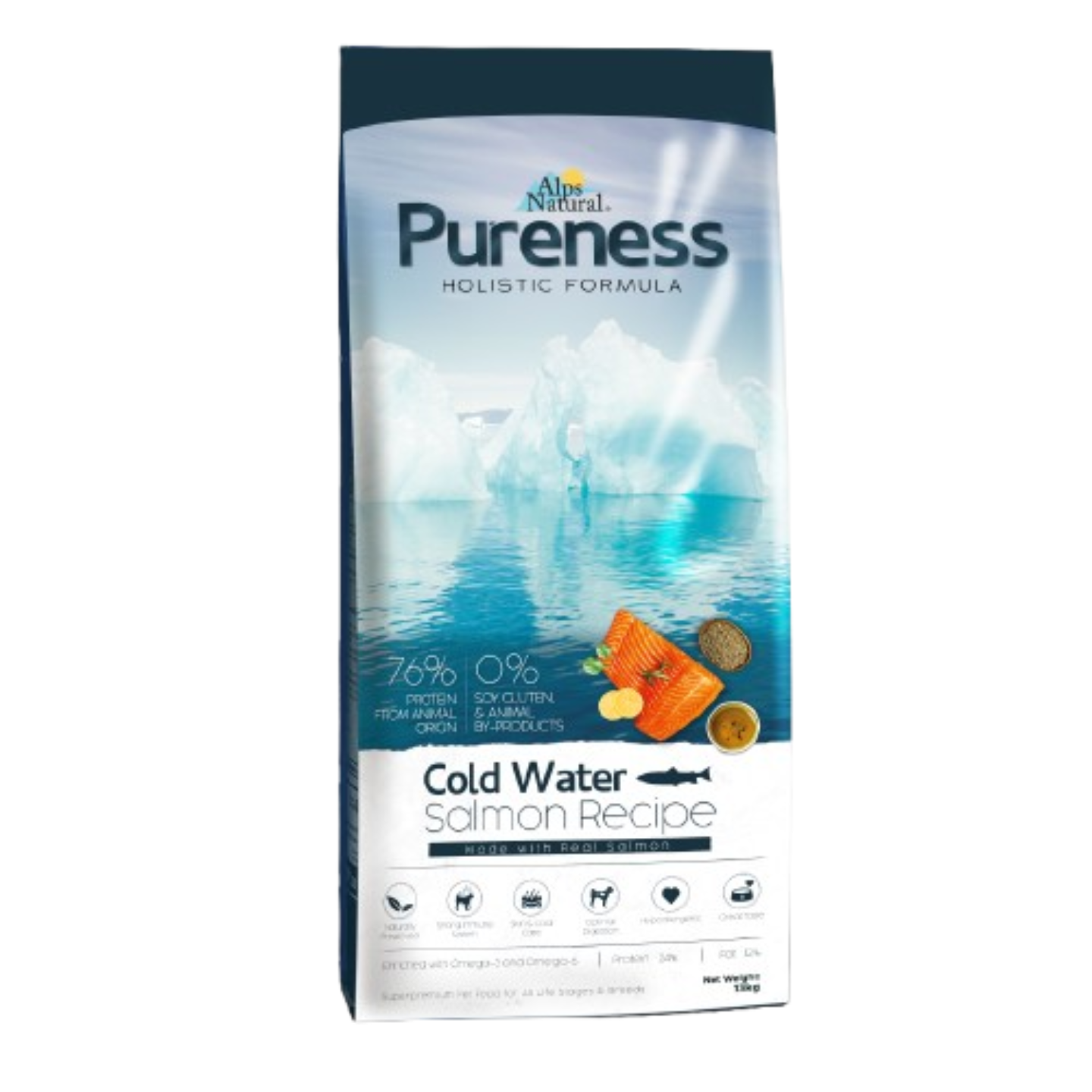 Alps Natural Pureness Holistic Cold Water Salmon Recipe Dry Dog Food (13kg)