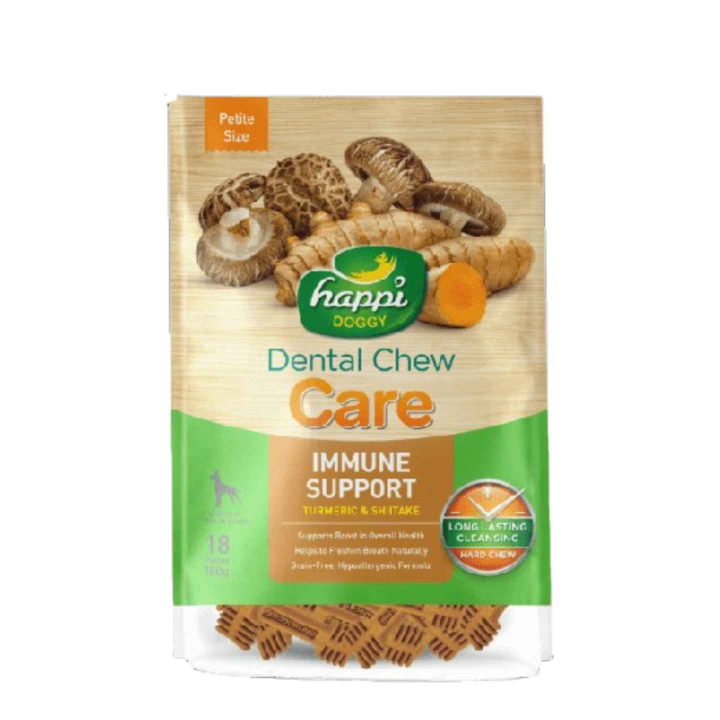 Happi Skippi Immune Support Turmeric & Shiitake Petite 150g packaging
