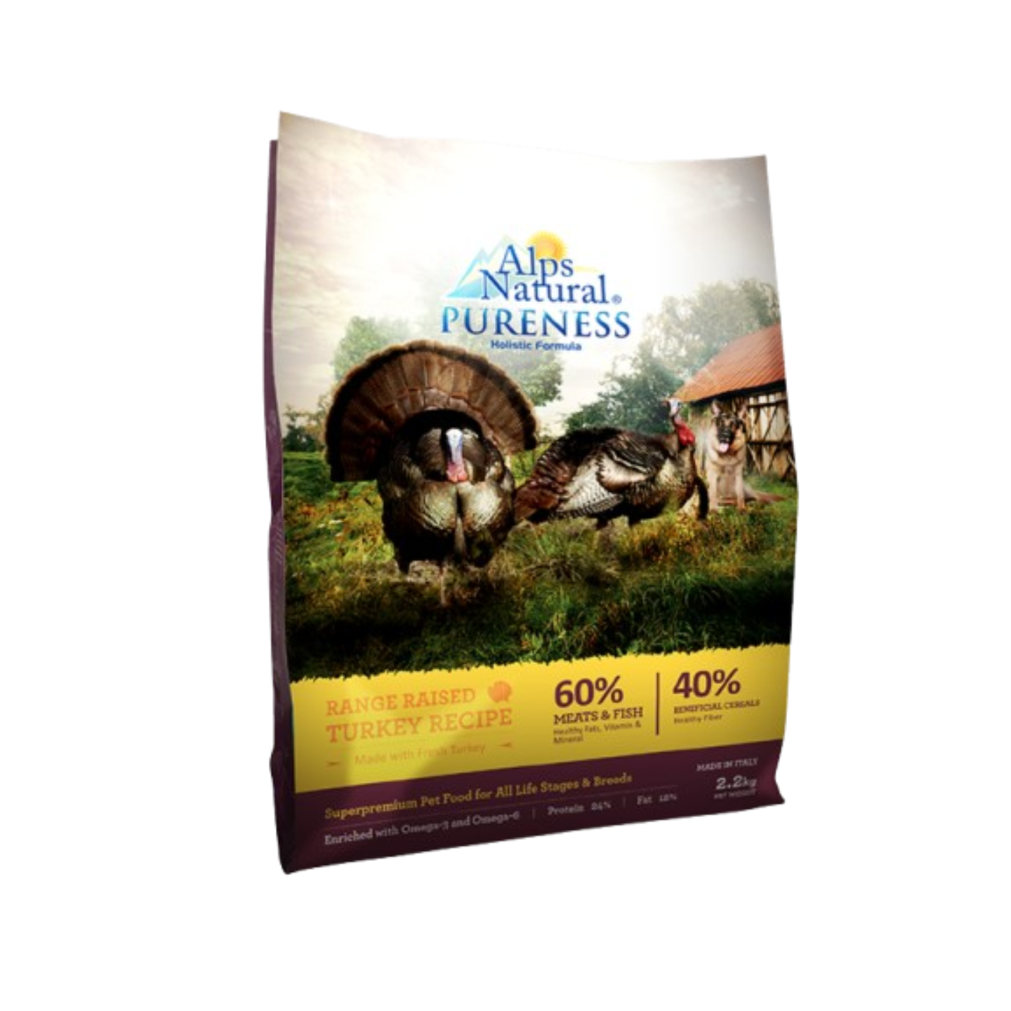 Alps Natural Pureness Holistic Turkey Dry Dog Food 2kg