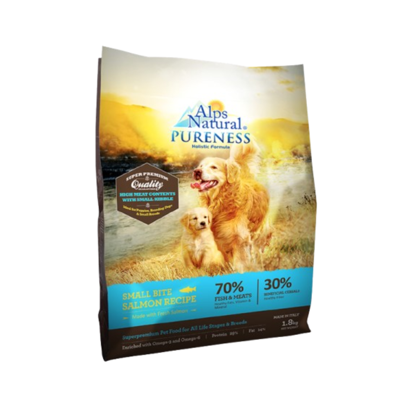 Alps Natural Pureness Holistic Small Bite Salmon Dry Dog Food 2kg