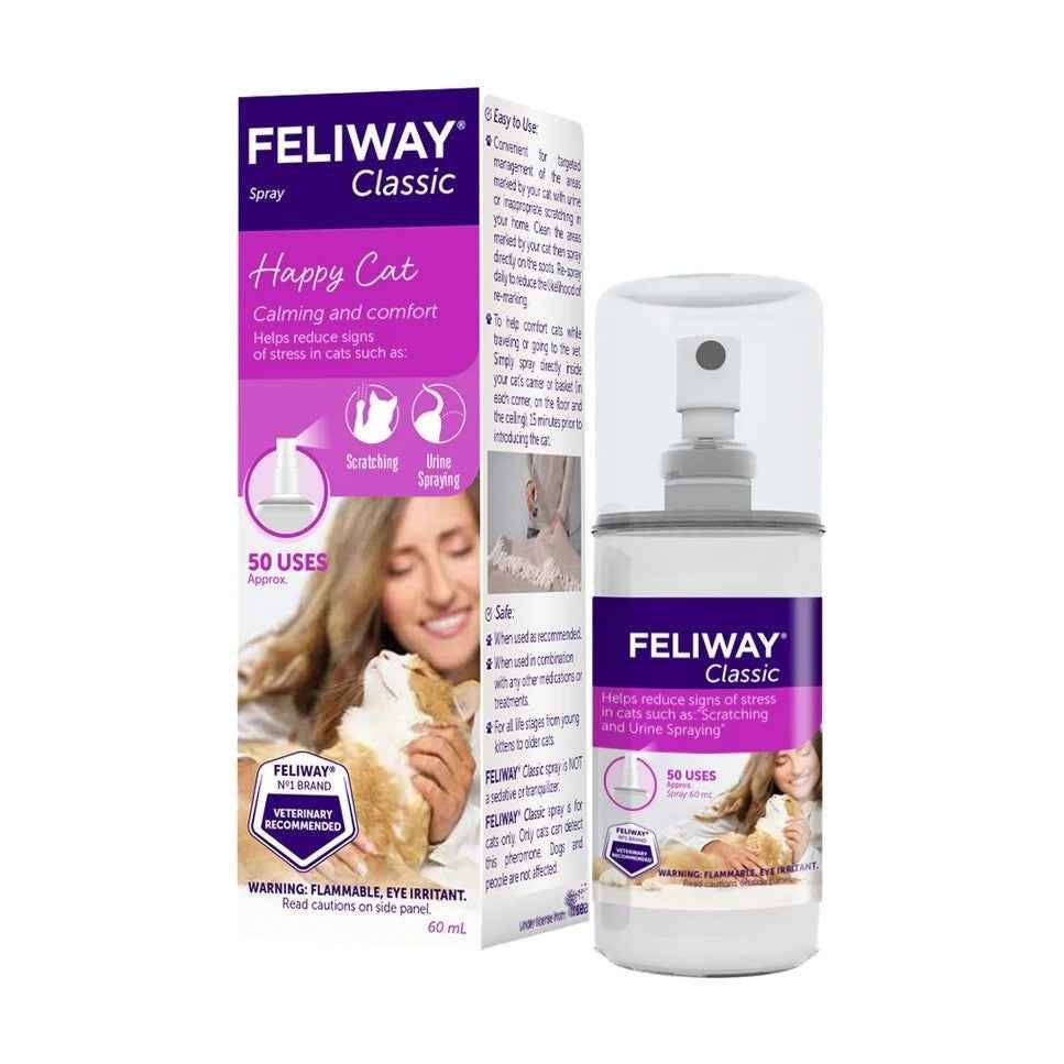 Feliway Classic Spray 60ml bottle for cats