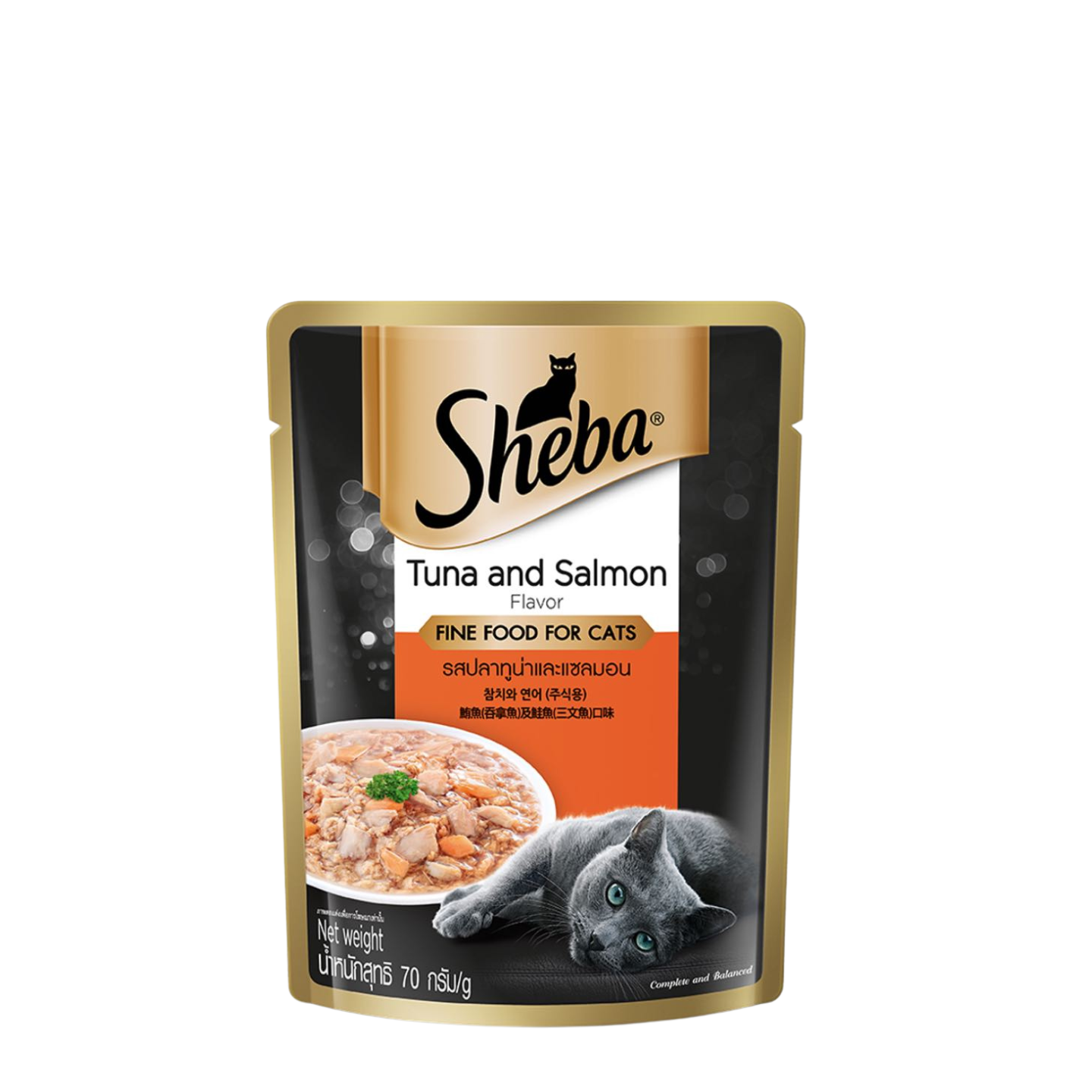 Sheba Wet Cat Food Pouch Tuna and Salmon 24 Pack