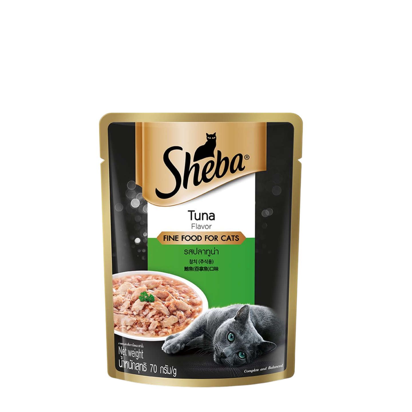Sheba Wet Cat Food Pouch Tuna in Gravy 24 Pack