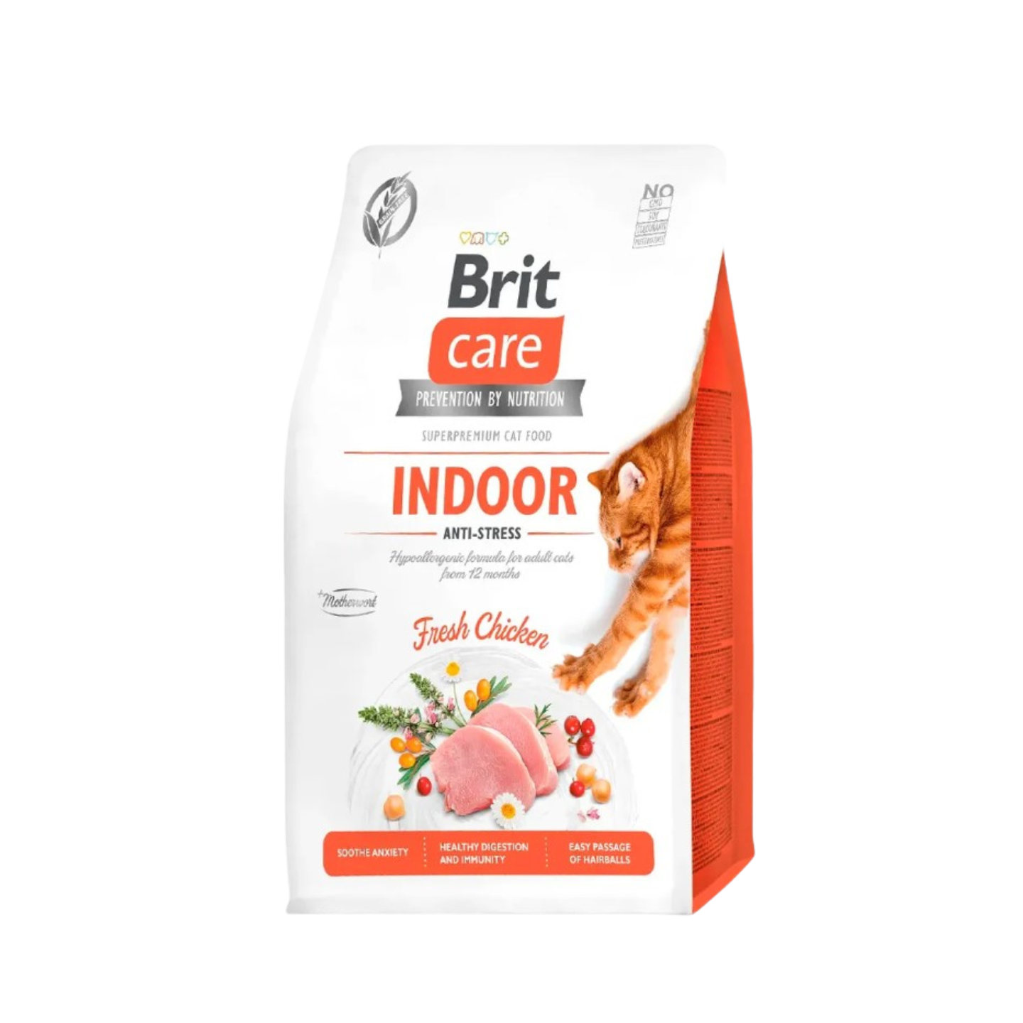Brit Care Grain-Free Indoor Anti-Stress Dry Cat Food 2kg