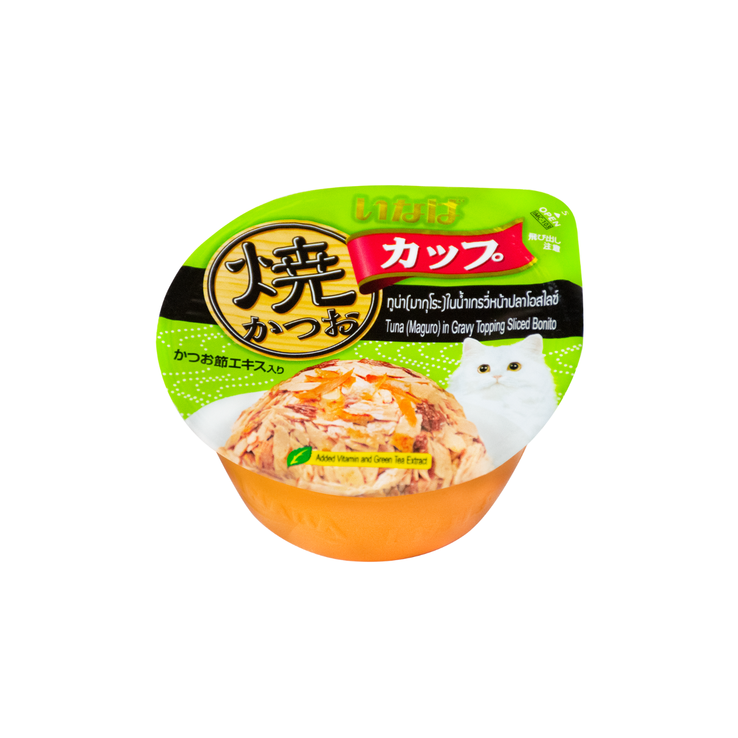 Ciao Cup Grilled Tuna (Maguro) in Gravy with Sliced Bonito 70g 6 Cups