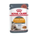 Royal Canin Hair & Skin Cat Thin Slices in Gravy pouch packaging