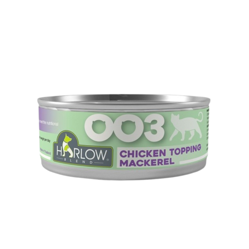 Harlow Blend 003 Chicken Topping Mackerel 80g packaging