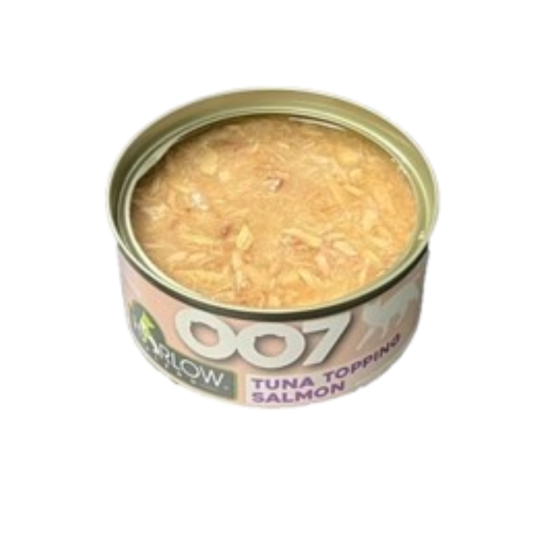Harlow Blend 007 Tuna Topping Salmon 80g packaging