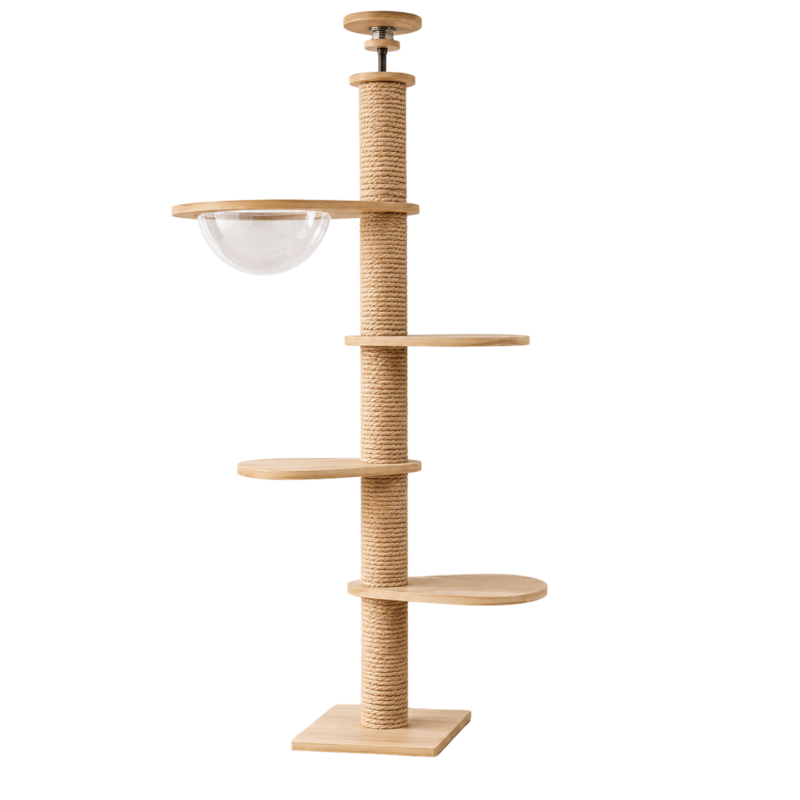 Solid Wood Ceiling Cat Condo B (250‑270 cm)