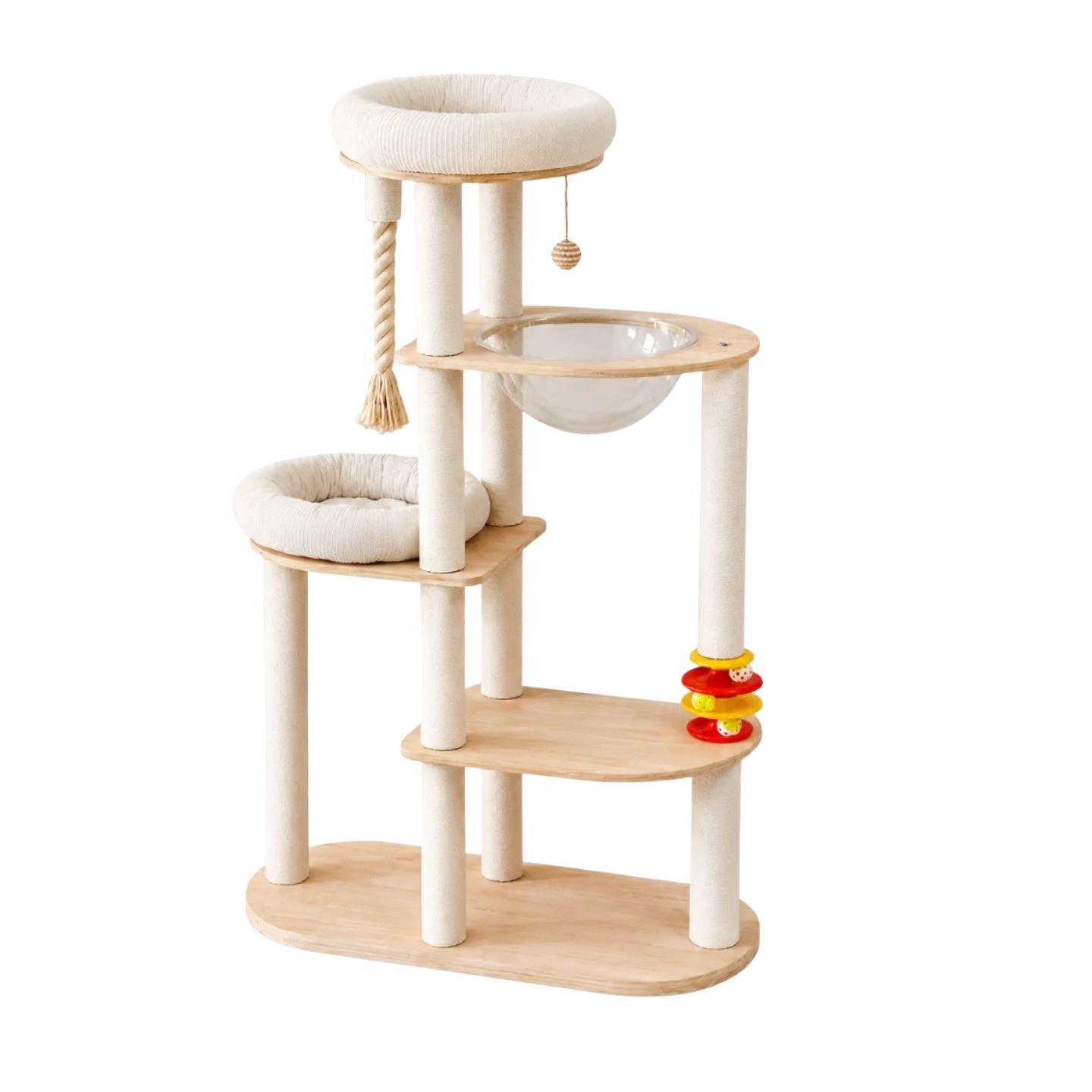 LOFT & BALL Luxury Cat Condo (154) – Solid Wood Tower LOFT & BALL Luxury Cat Condo (154) – Solid Wood Tower
