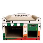 Cat Café Scratch Board Coffee Shop Inspired Cat Sofa and Lounge Bed