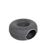 2-in-1-cat-tunnel-felt-donut-bed-dark-grey-s