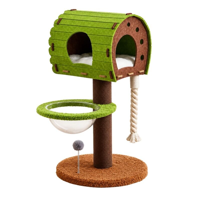 Post Box Forest Treehouse (102 cm) – Modern Cat Climbing Tower