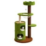 Forest Castle Solid Wood (132cm) – Cat Climbing Tree & Scratching Post