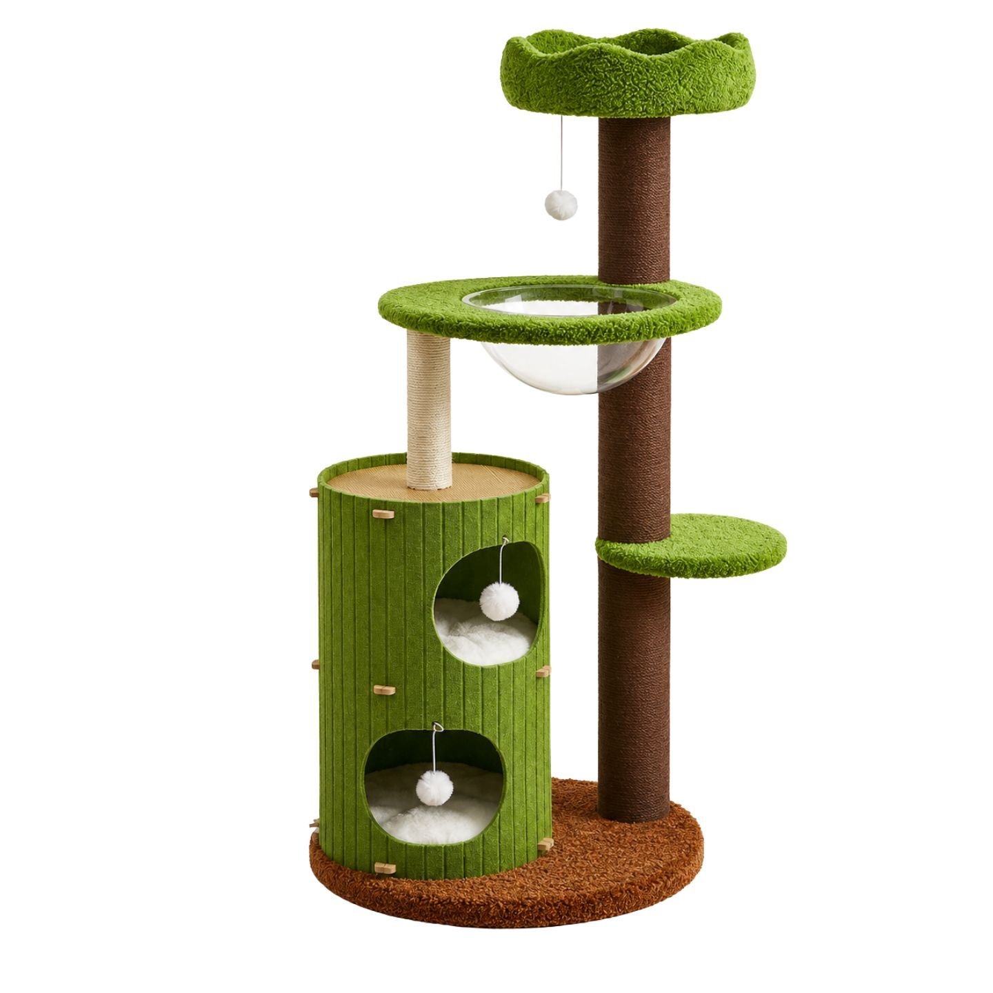 Forest Castle Solid Wood (132cm) – Cat Climbing Tree & Scratching Post Forest Castle Solid Wood (132cm) – Cat Climbing Tree & Scratching Post