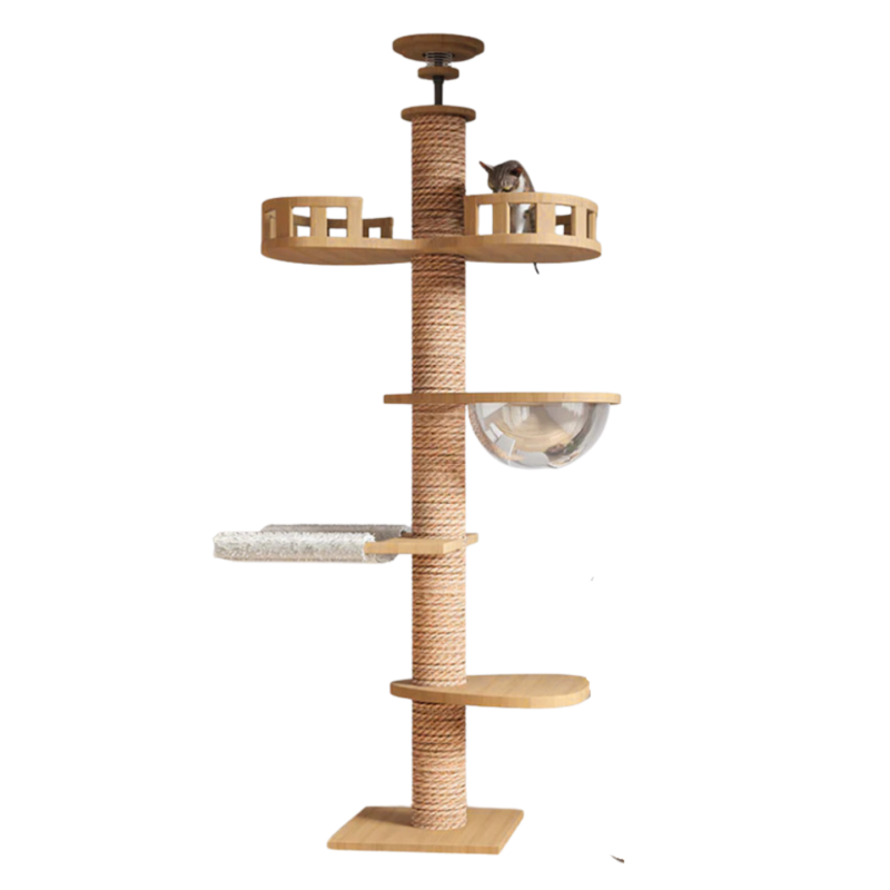 Solid Wood Ceiling Cat Condo C