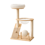 DULCE Solid Wood (96 cm) Cat Playground – Cat Tree, Condo & Scratching House