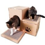 Cat Scratcher Cardboard Condo – Double House & Climbing Station - Image 3