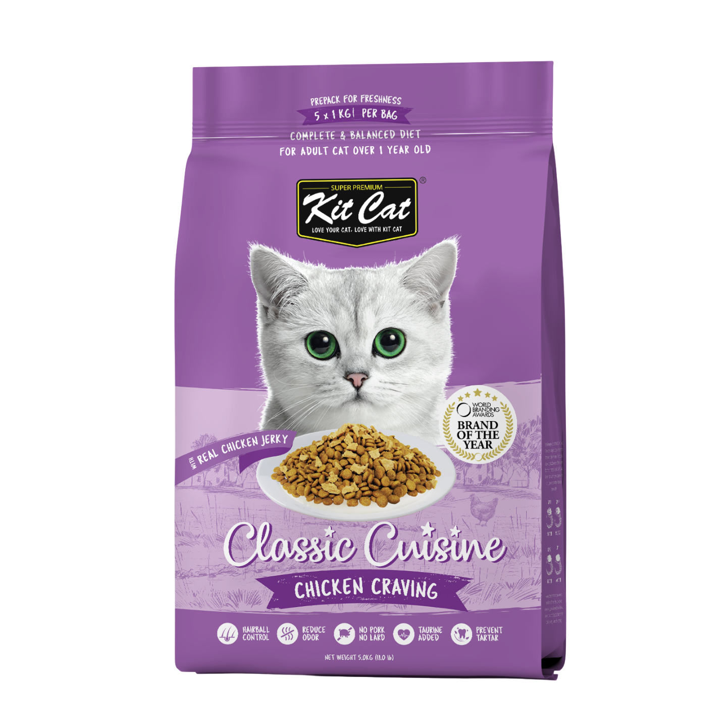 Kit Cat Premium Chicken Cuisine Dry Cat Food (5kg) Kit Cat Premium Chicken Cuisine Dry Cat Food (5kg)
