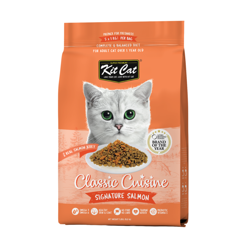 Kit Cat Premium Signature Salmon Dry Cat Food (5kg)