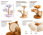 BLOOM 2-Tier Cat Tower – 72.5 cm