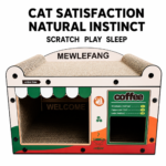 Cat Café Scratch Board Coffee Shop Inspired Cat Sofa and Lounge Bed