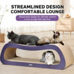 Pillow Shaped Cat Scratch Board – Durable Cat Bed & Scratcher – 100 cm