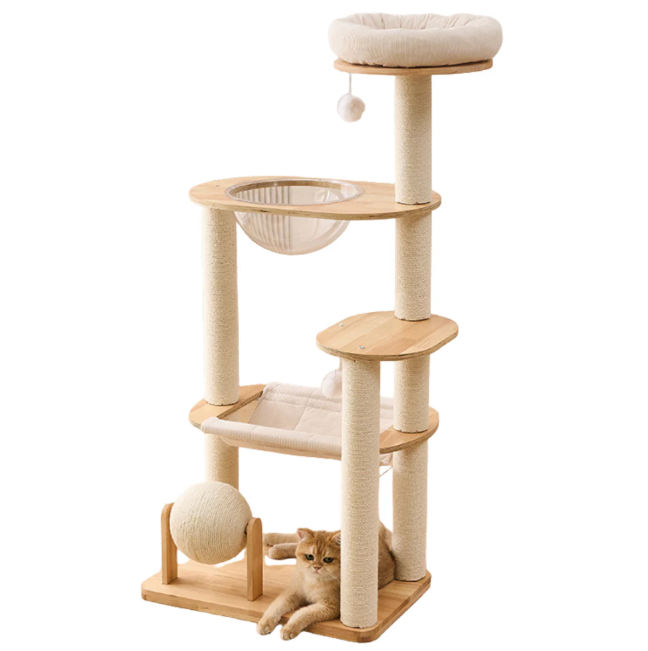 Lucent Multi-Tier Cat Tower (132cm)