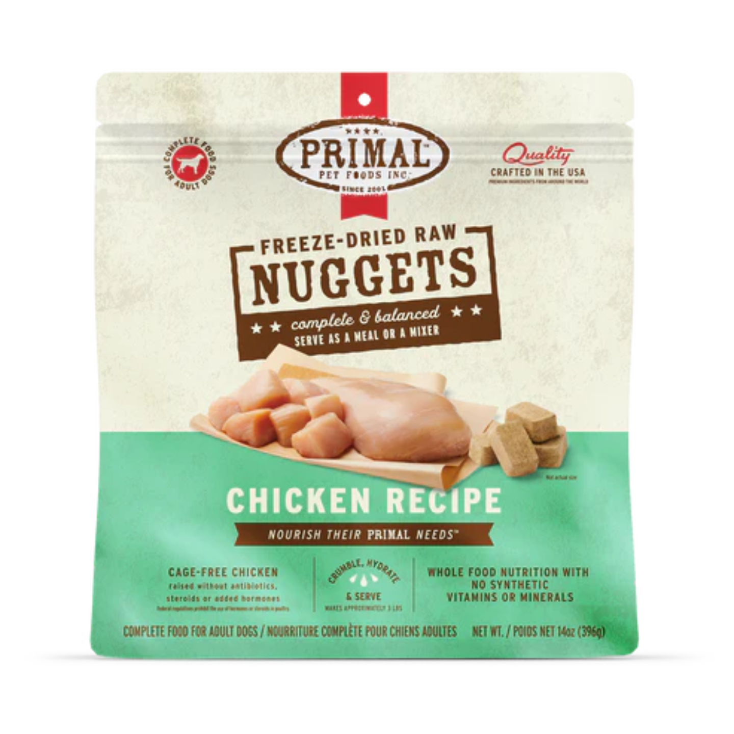 Primal Canine Freeze-Dried Raw Nuggets Chicken Formula (14oz / 397g)