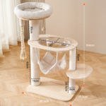 Maru Cat Tower (104cm) solid wood construction