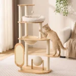 Nova Signature Modular Cat Frame & Tower (127cm) solid wood