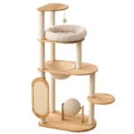 NEVA Signature (127 cm) Architectural Cat Tower – Solid Wood Condo