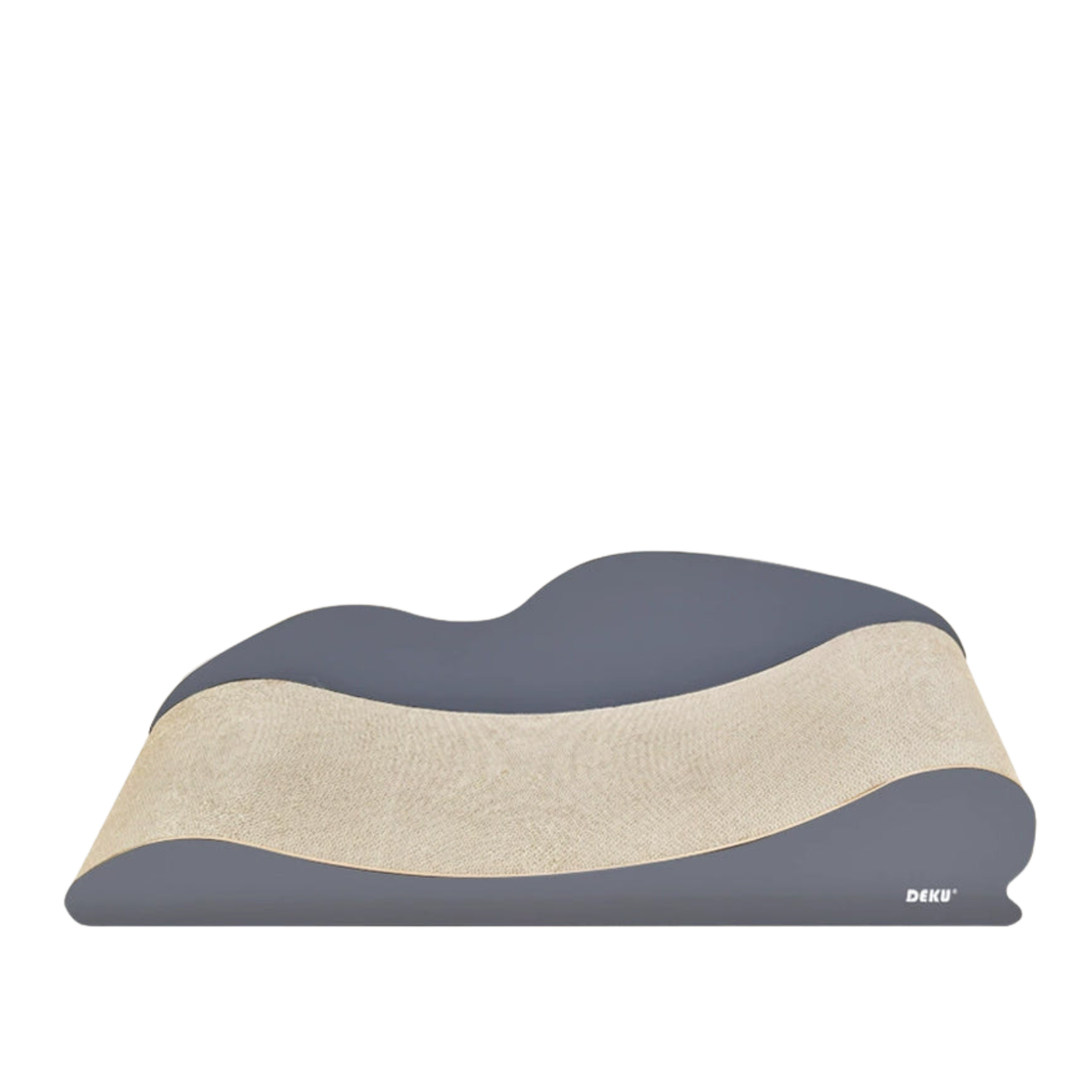 Grey Wood Lounger Cat Scratch Board & Scratch Bed (70cm)