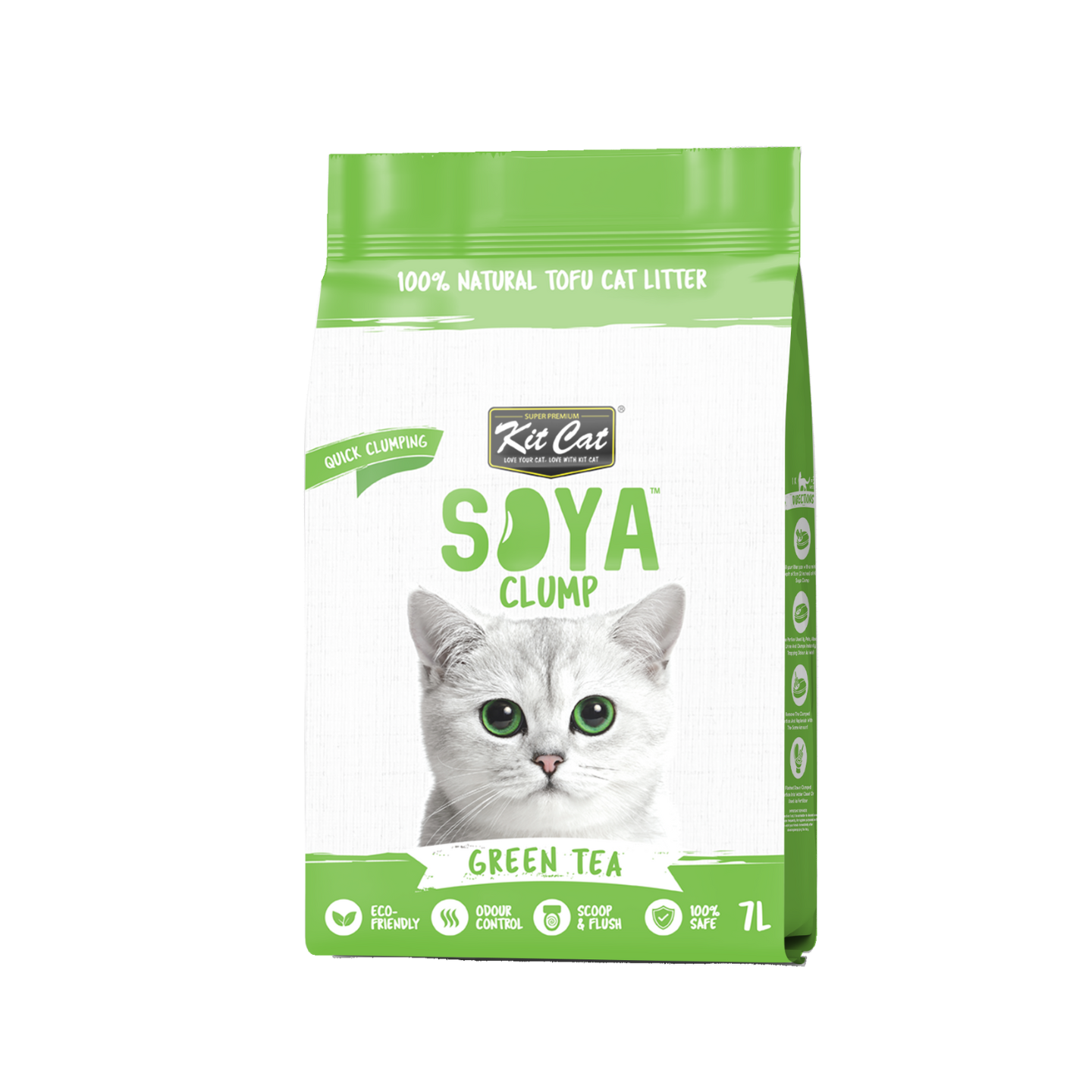 [6 Packs] Kit Cat Soya Clump Green Tea 7L
