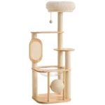 Sierra Stretch & Scratch Cat Tower (139cm) in solid wood