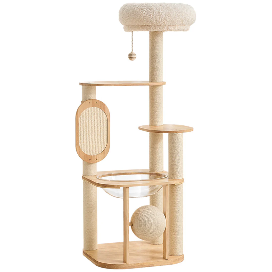 Sierra Stretch & Scratch Cat Tower (139cm) in solid wood Sierra Stretch & Scratch Cat Tower (139cm) in solid wood