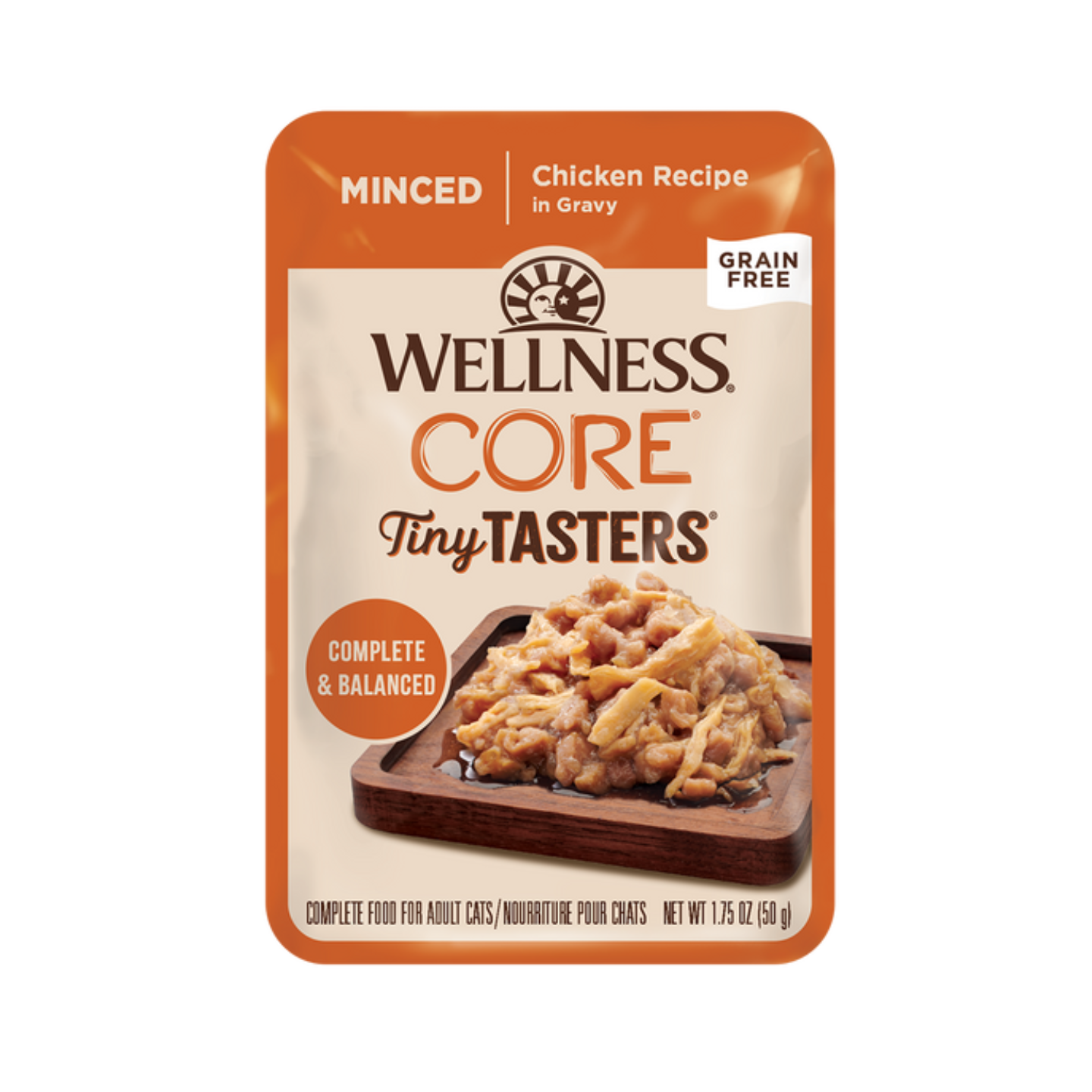 [12 Pouches] Wellness CORE Tiny Tasters Minced Chicken (1.75oz)