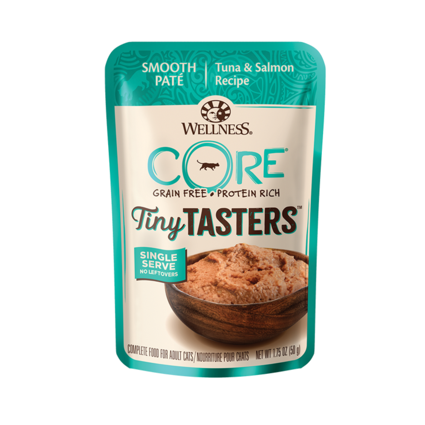 [12 Pouches] Wellness CORE Tiny Tasters Tuna & Salmon Pate (1.75oz)