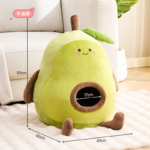 Avocado Plush Cat House Cozy Semi Closed Cat Bed