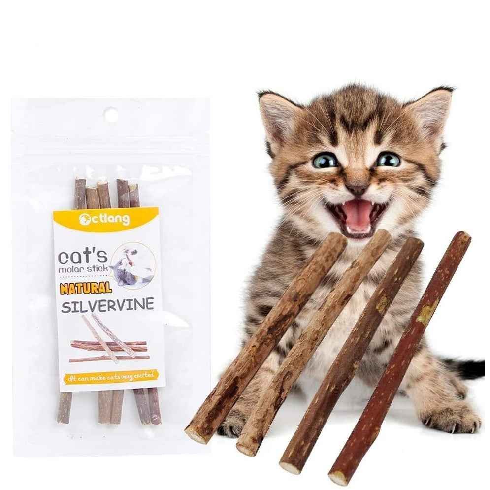 Natural Silvervine Chew Sticks for Cats (Matatabi / Dental Treats)